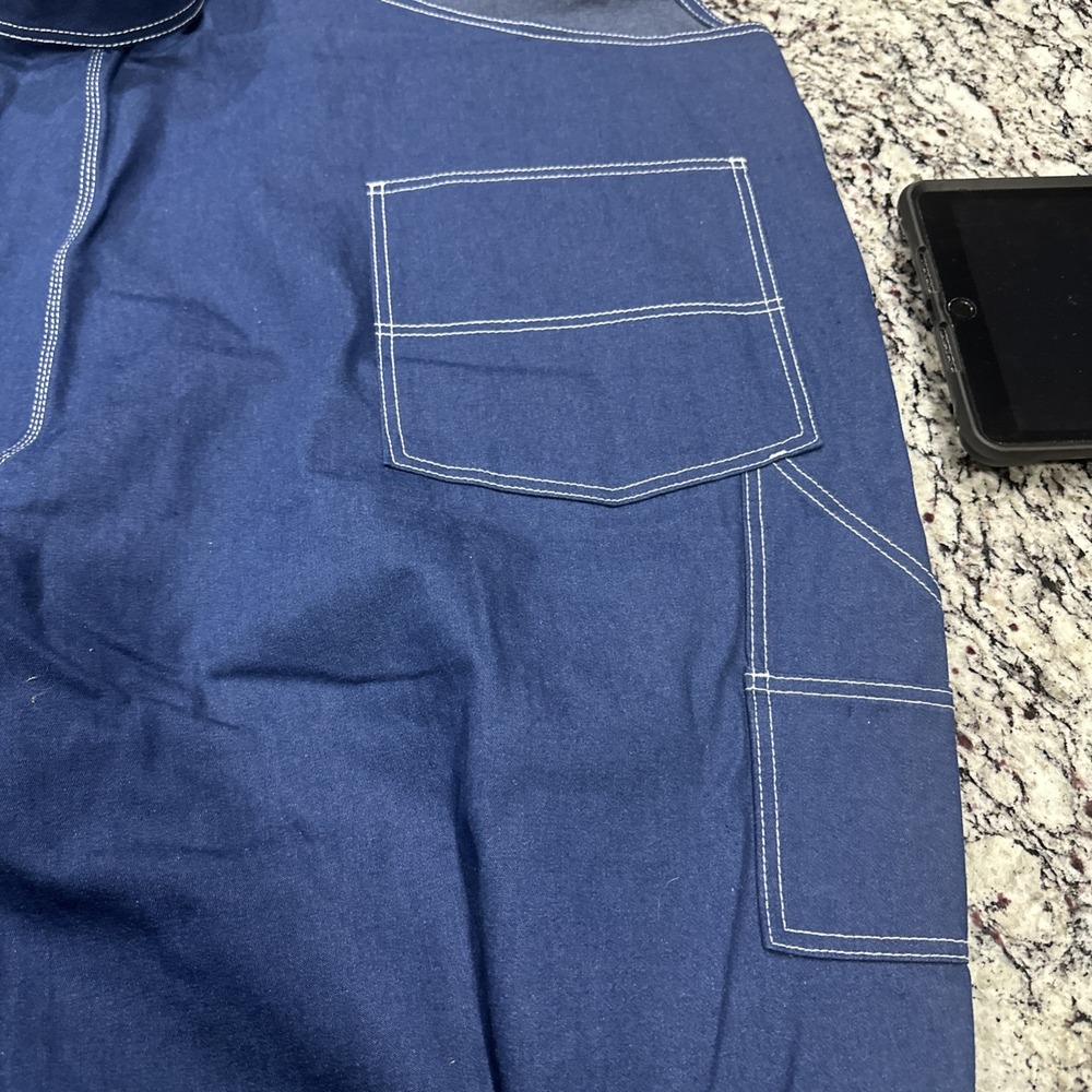 BIG SMITH Overalls Mens 64x30 Blue Denim Cotton Farm Work New - Picture 5 of 9